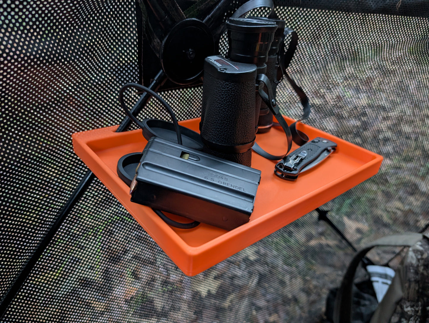 Hunting Blind Tray – Durable Gear Organizer for Hub Style Pop-Up Blind Poles