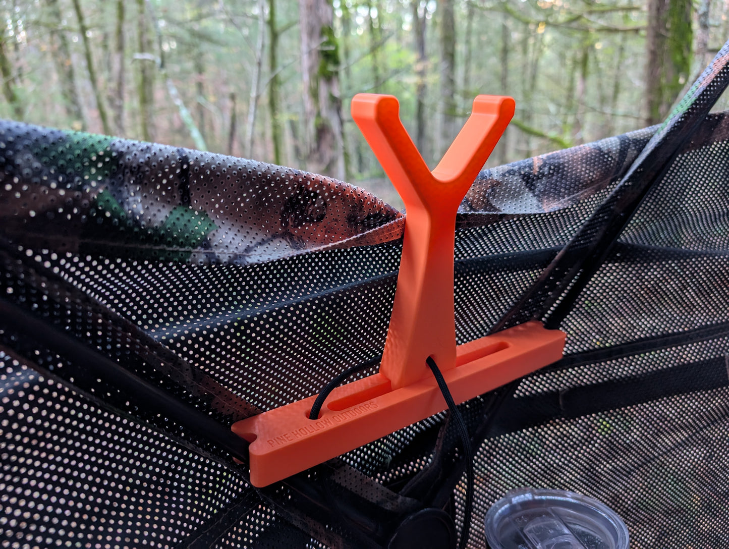 Adjustable Shooting Rest for Hub-Style Pop-Up Ground Blind – Secure Pole Attachment for Steady Aim